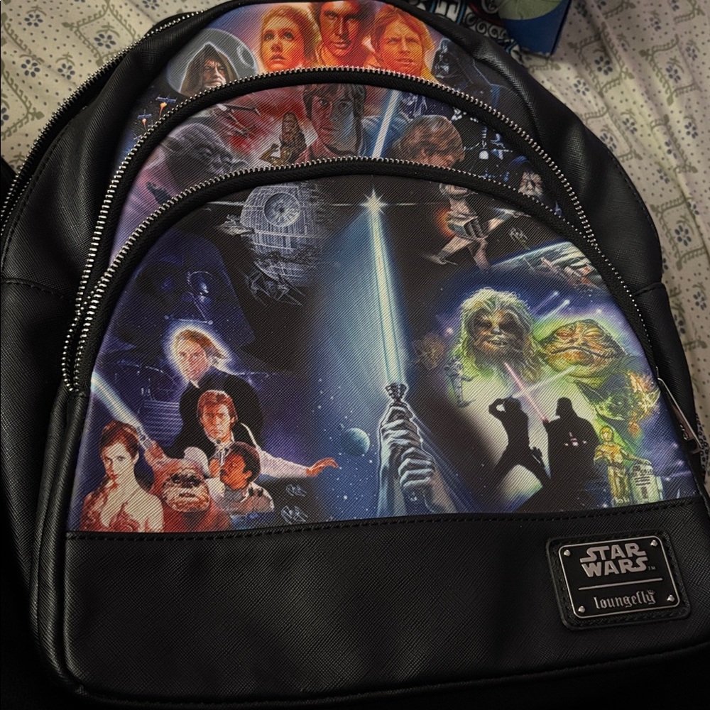 Disney Star Wars loungefly backpack 13" tall